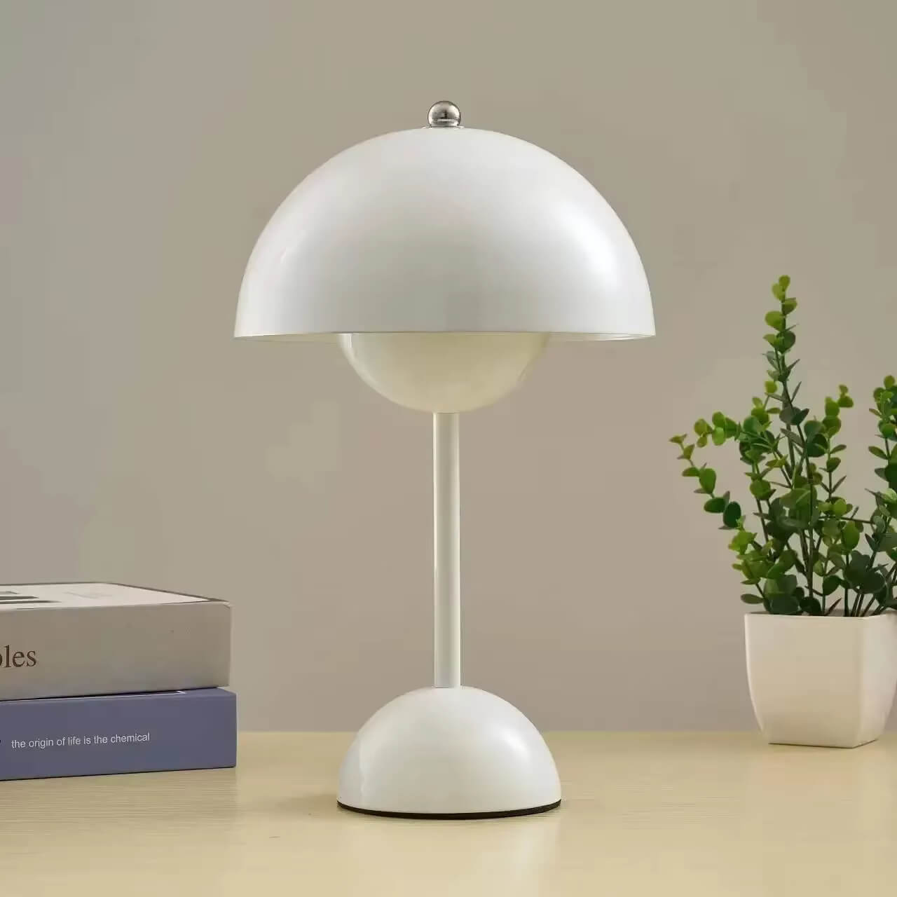 MushLume LED Bordslampa – Trådlös och Uppladdningsbar
