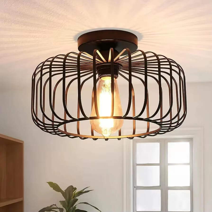 IronBeam Taklampa – Rustik & Modern Loftstil