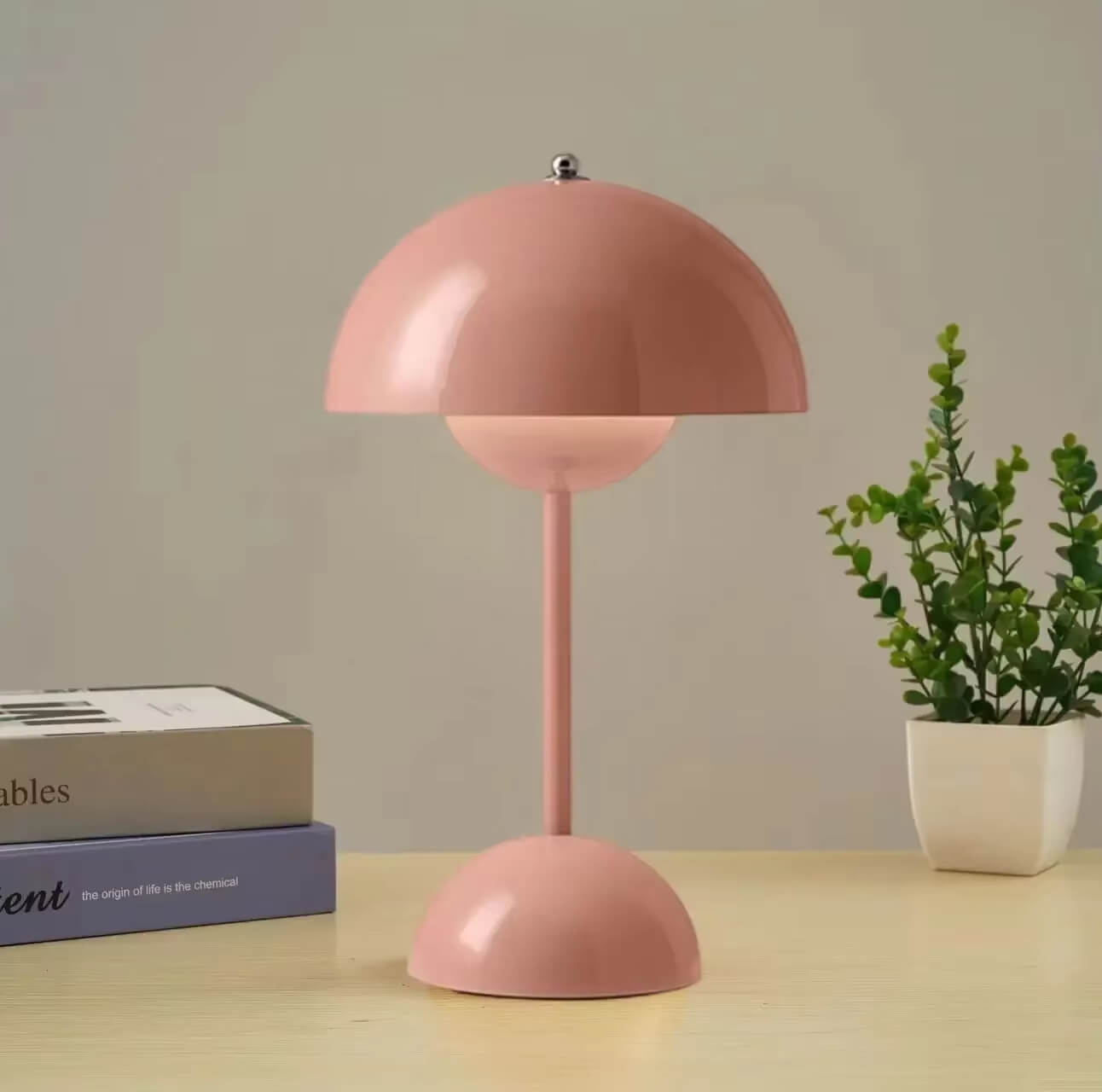 MushLume LED Bordslampa – Trådlös och Uppladdningsbar