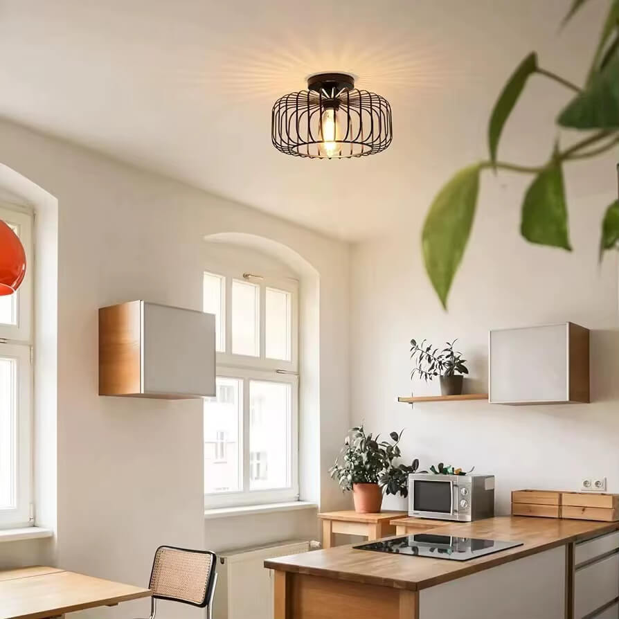 IronBeam Taklampa – Rustik & Modern Loftstil