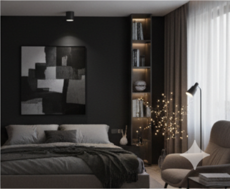 Justerbar LED Spotlight Taklampa – Ultratunn downlight utan håltagning