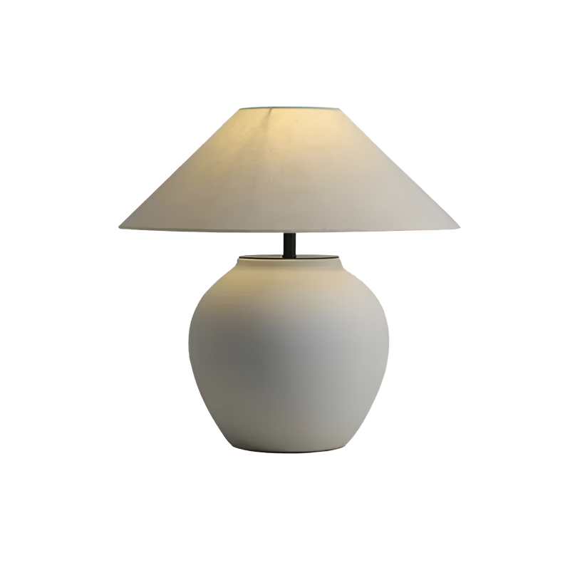 LumiZen Keramisk Bordslampa – Japansk Minimalism