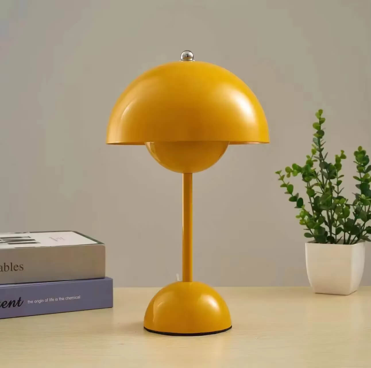 MushLume LED Bordslampa – Trådlös och Uppladdningsbar