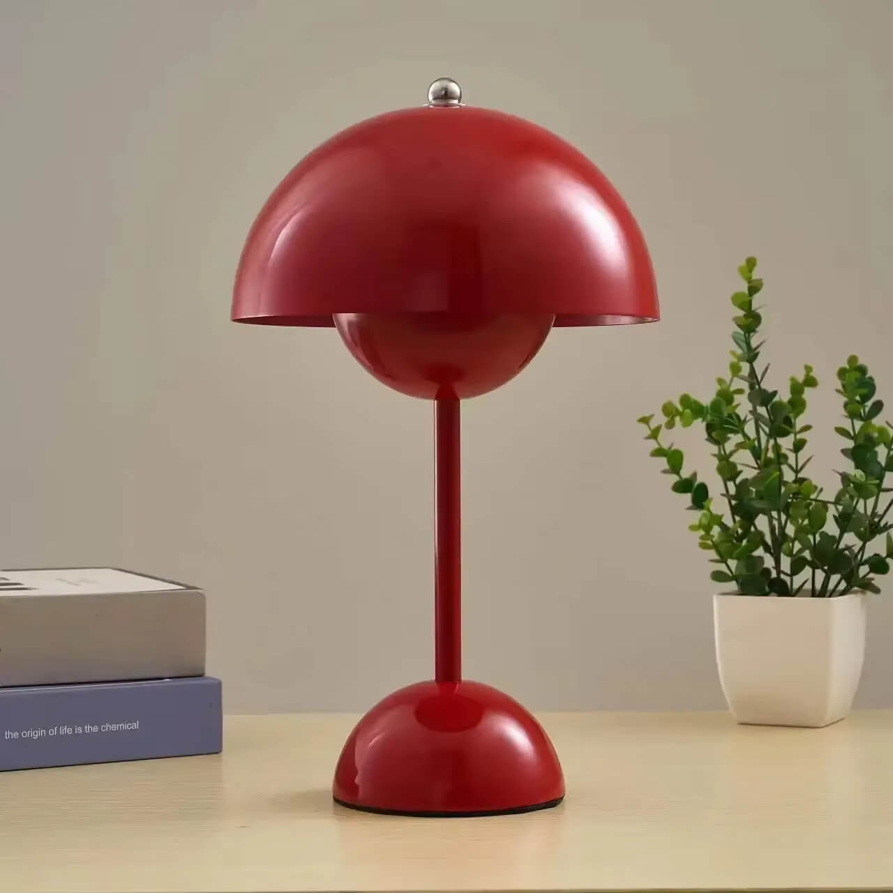 MushLume LED Bordslampa – Trådlös och Uppladdningsbar