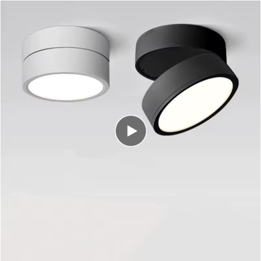Justerbar LED Spotlight Taklampa – Ultratunn downlight utan håltagning