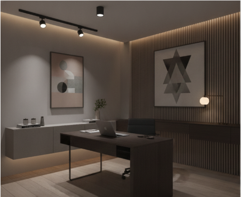 Justerbar LED Spotlight Taklampa – Ultratunn downlight utan håltagning