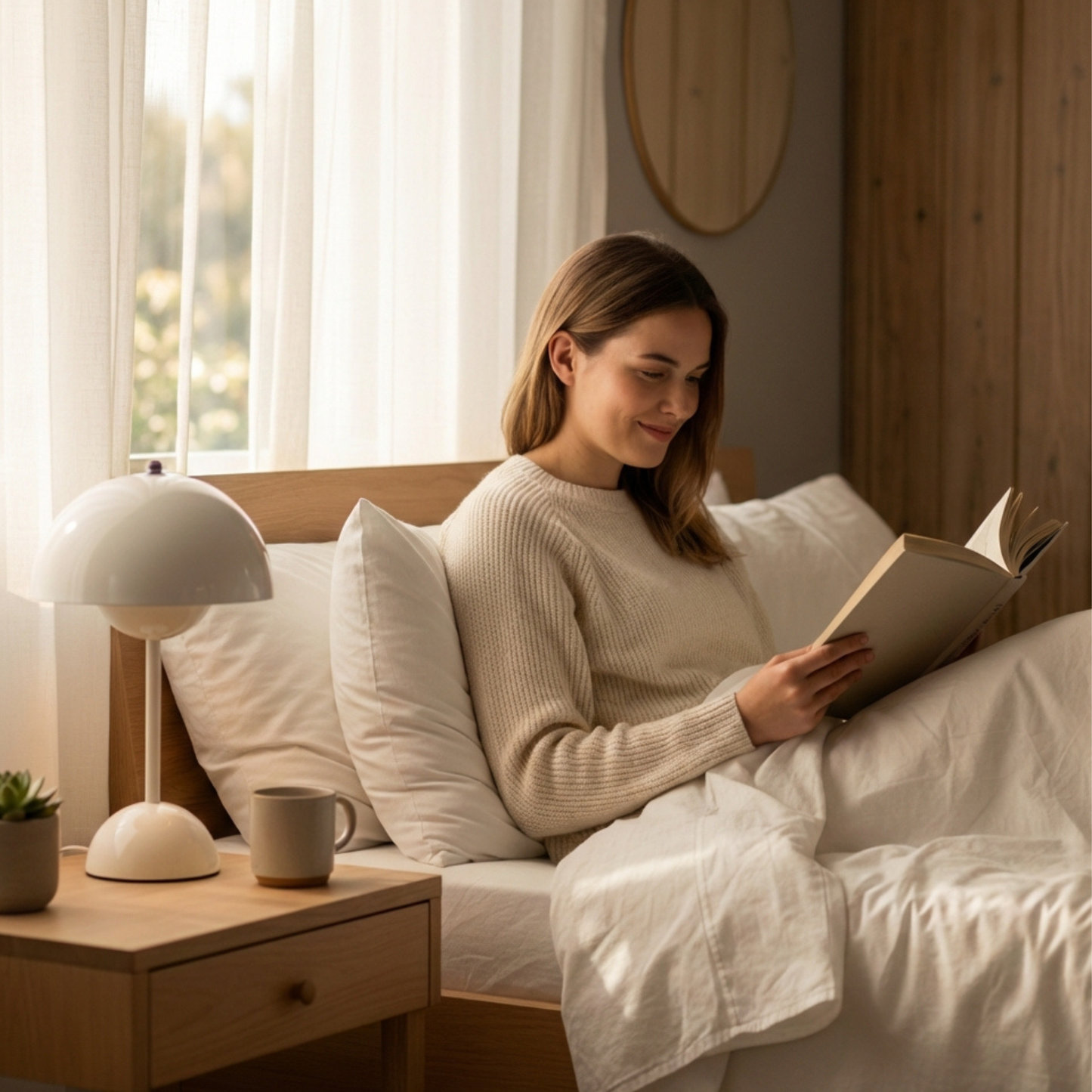 Svamplampa Portabel Bordslampa – Trådlös och Uppladdningsbar